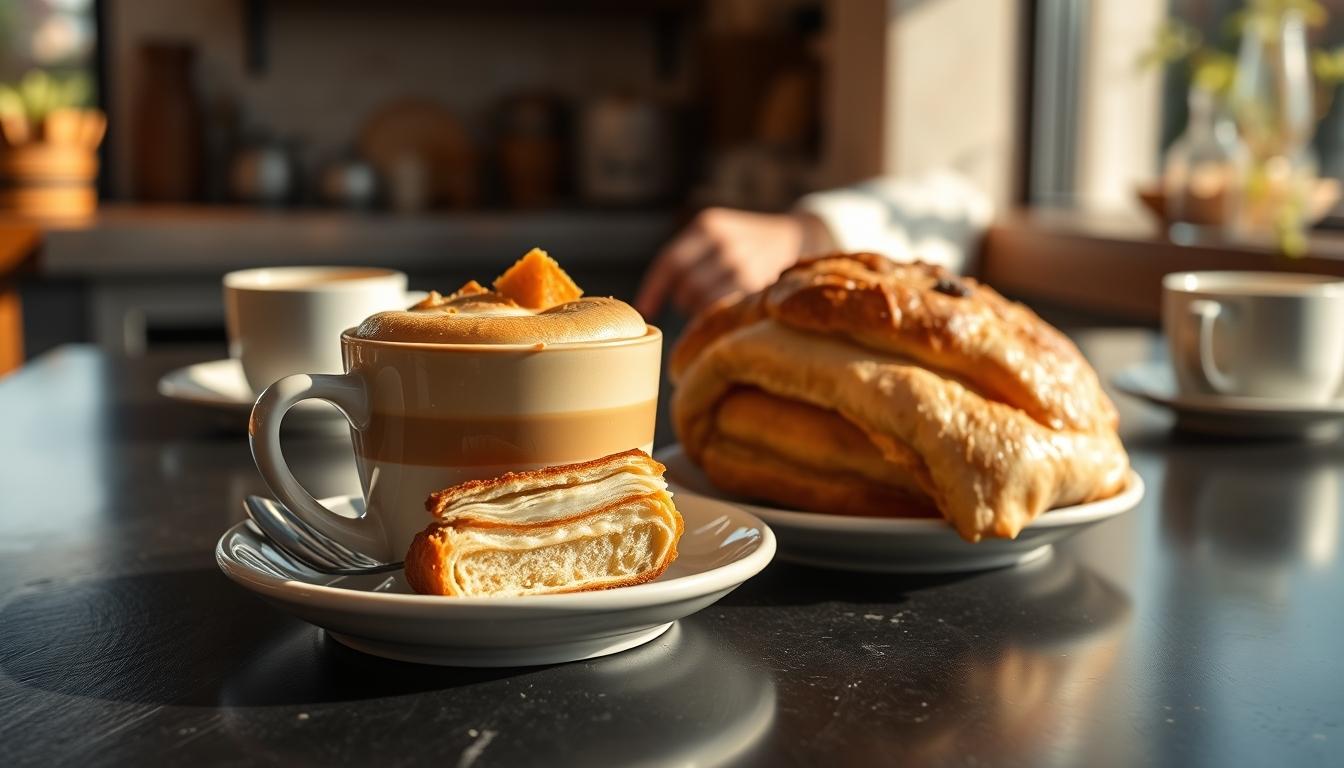 Freshly baked homemade cake in a kitchen setting
