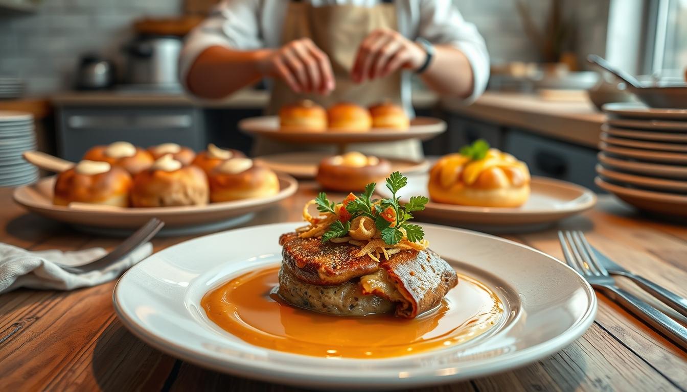 Fresh seasonal cooking dish